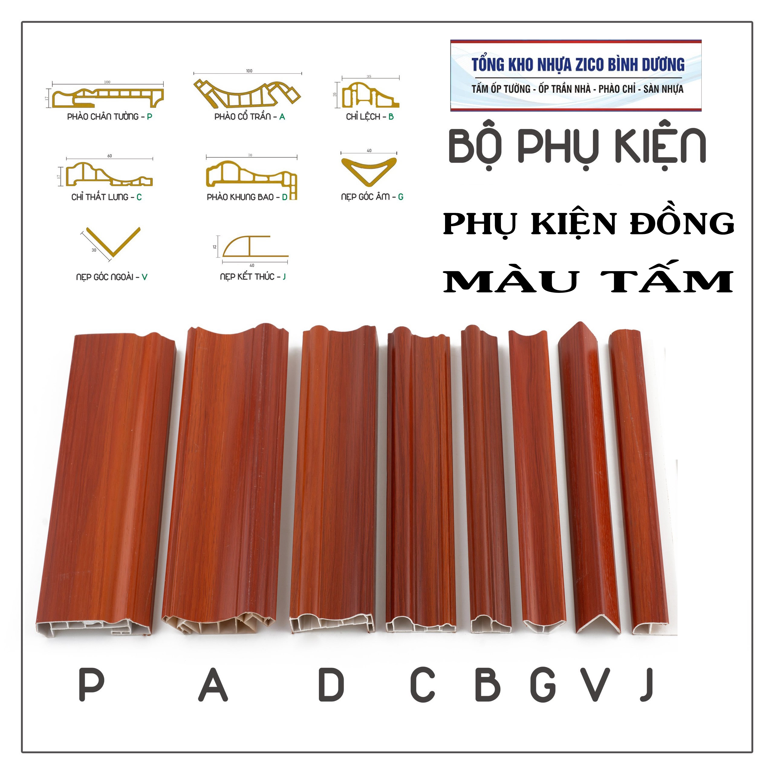 Phụ kiện len nẹp, phào chỉ