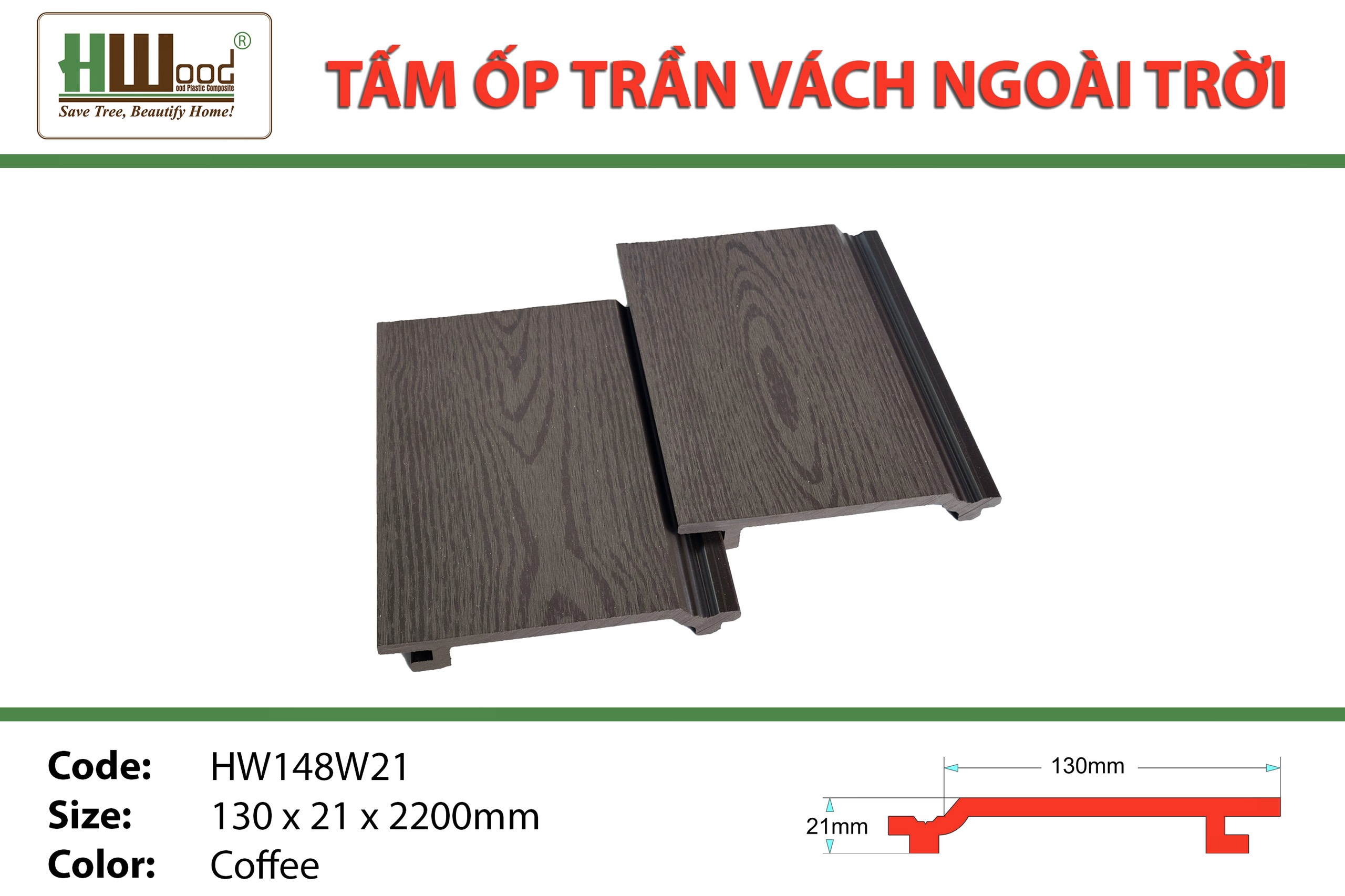 Tấm ốp tường Hwood bến cát Bình Dương